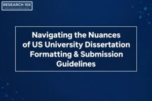 Navigating the Nuances of US University Dissertation Formatting & Submission Guidelines